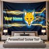 Custom Name Text Tapestry Leicester City Personalized Polyester Wall Tapestry For Bedroom And Room