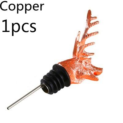 Wine Bottle Pourer Stopper Stainless Steel Deer Stag Head Dragon Head Unique Wine Aerators Bar Tools Barware