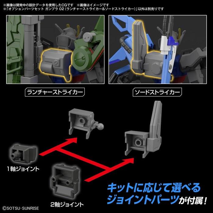 BANDAI SPIRITS Option Parts Set Gunpla 02 (Launcher Striker & Sword Striker) Multicolor, Small