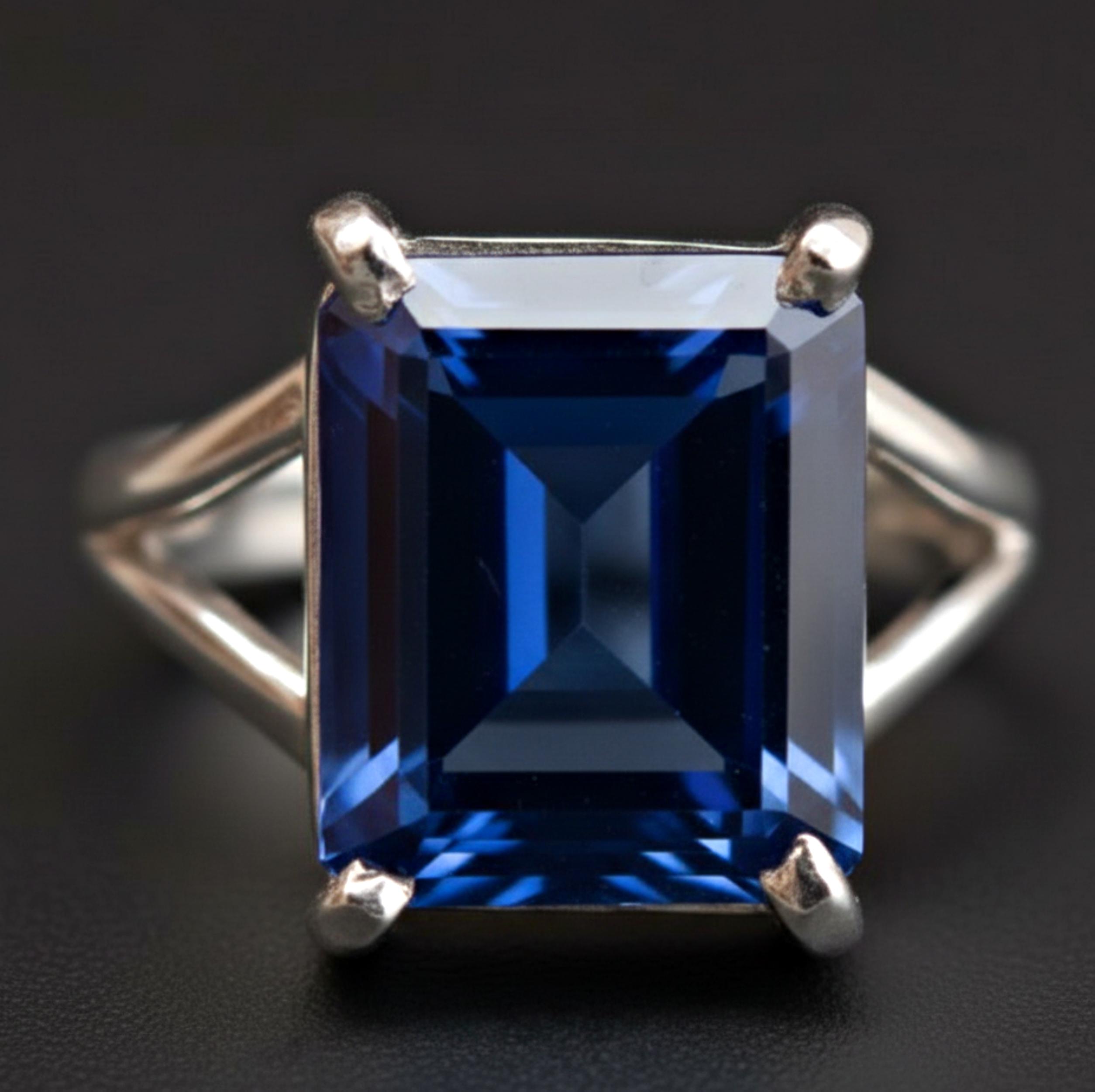 

Кольцо с танзанитом, подарок для женщин, кольцо из цельного серебра 925 пробы с драгоценным камнем, украшения ручной работы, эффектное кольцо в стиле бохо, кольцо с синим камнем 6 серебряный