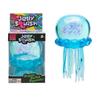 Schylling Nee Doh Jellyfish & Cube Squish Toy, Soft Jelly Squeeze Stress Relief Fidget Toy, Sensory Needoh For Kids & Adults