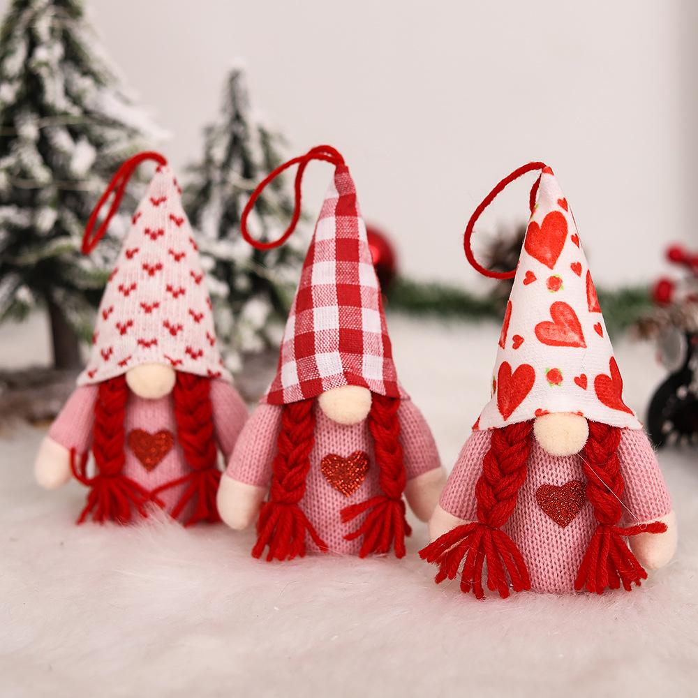 Doll Christmas Decoration Hanging Party Decoration Plush Lights Wall 1 Pc 28cm Bedside Faceless Doll For Xmas Tree