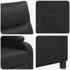 Recliner Chair Black Faux Leather