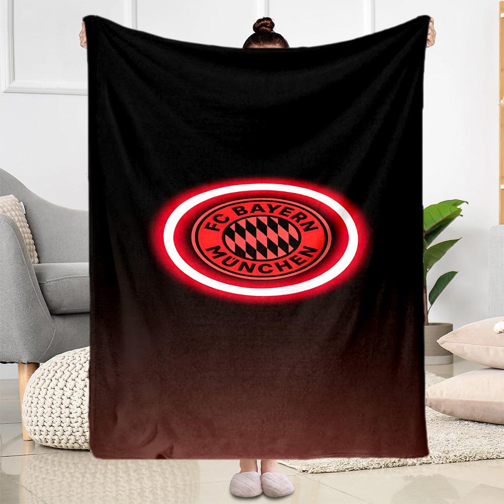 Bayern Munich Blanket Soft Warm Cozy Perfect for Picnics Office Bedding Four Seasons Universal Stylish Decor Suitable for Gifting Relatives and Friend