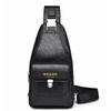 WEIXIER Men's Leather Sling Bag Crossbody Backpack Water-Resistant Shoulder Bag for Travel, Hiking, Daily Commute