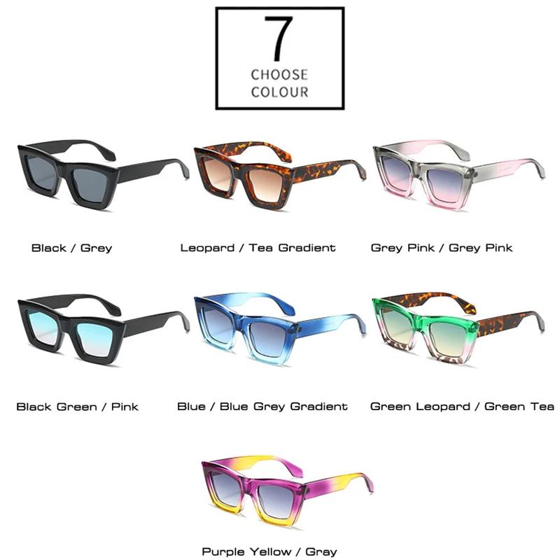  Vintage Cat Eye Double Color Women Luxury Sunglasses Shades UV400 Fashion Gradient Men Sun Glasses