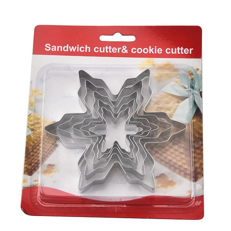 

Резак для печенья, конфет, фруктов и овощей из нержавеющей стали своими руками - Форма для штамповки букв, цифр и фигур Style 1 Snowflake Blister Packaging как