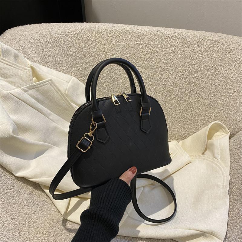 Unique Design Cross-border Trendy Women s Bag With Embossed Diamond Pattern чёрный