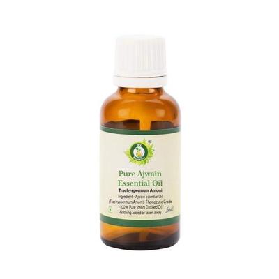 R V Essential Reines Ajwain Ätherisches Öl 50ml - Trachyspermum Amoni (100% Rein und Natürlich Therapeutische Qualität)