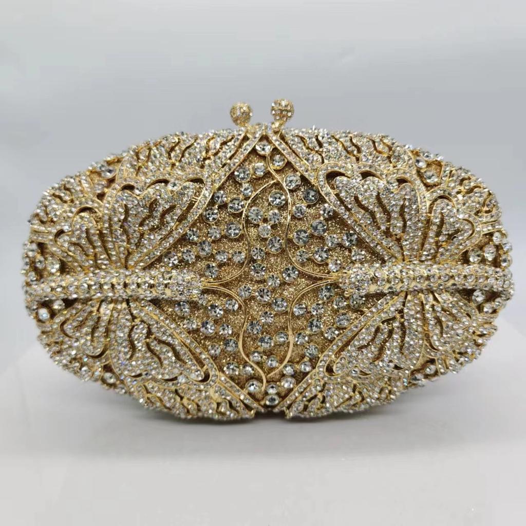diamond clutch bag hollow with diamond women's bag crystal bag