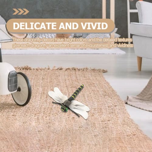 5 Simulationslibellen, Realistische Libellenfiguren, Realistische Libellenspielzeuge, Libellenzubehör, PVC-Libellenmodelle, Mini-Libellenfigur Ar