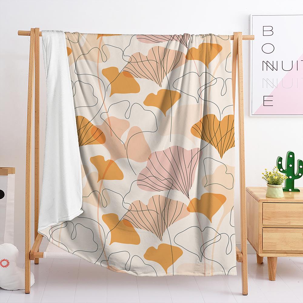 Decke Flanelldecke Herbstblatt Ahornblatt Landschaft 3D Digitaldruck Decke Decke