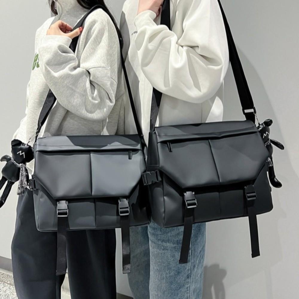 Nylon Crossbody Shoulder Bag Multi-pocket Large Capacity Bag Waterproof Messenger Bag  Cycling Use