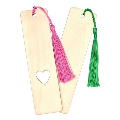 MégaCréa DIY - Wooden Bookmark 15x4 Cm 2 Pieces