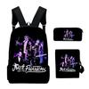 Clasic Julie and the Phantoms Imprimare 3D Set 3 buc/Set rucsac școlar pentru elevi Rucsac pentru laptop Rucsac de zi Rucsac cu bretea înclinată Toc de creioane