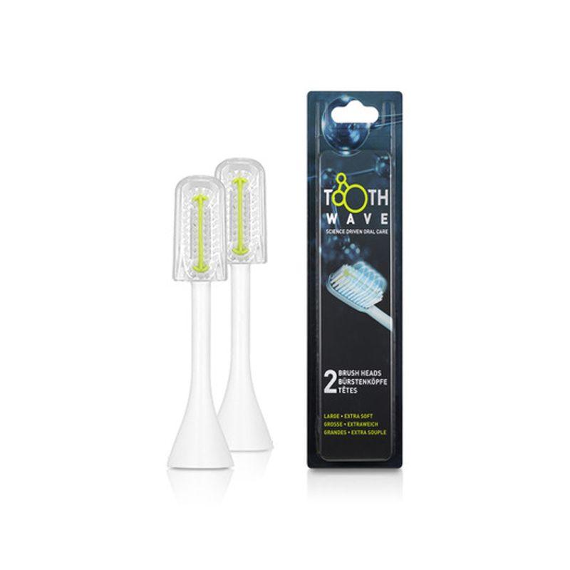 Silk`n Toothwave Toothbrush Head Extra Soft Large (2-Pack) toothwave brush