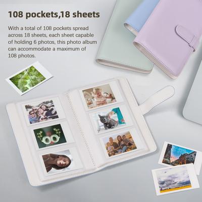 Mini Fotoalbum Fotoalbum 108 Taschen 18 Seiten für Fujifilm Instax Mini 11 9 8 7s 70 25 50s 90 Farbe