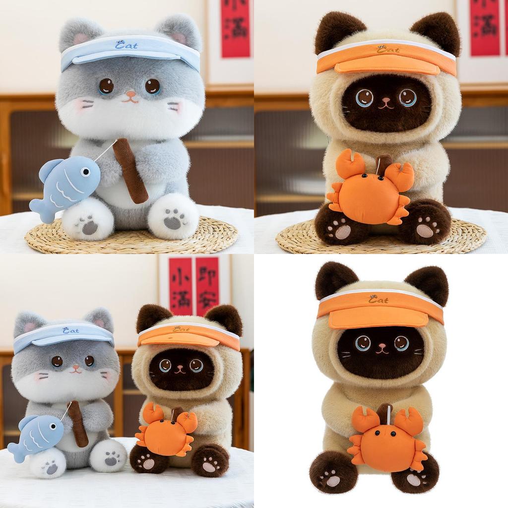 Plush Cat Doll With Pp Cotton Filling For Collectors And Kids