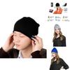 Soft Warm Beanie Hat Bluetooth Smart Cap With Wireless Headphone Set And Speaker Mic