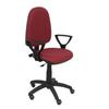 Chaise De Bureau Ergonomique PIQUERAS Y CRESPO - Modèle 04CPBALI933BGOLFRP - Rouge - Tissu