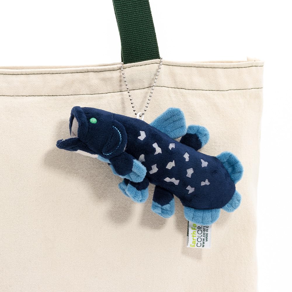 COLORATA Coelacanth Plush Mascot (Realistic Deep-Sea CreatureWith Chain) Keychain Doll Gift (Twice Tested)  Christmas Present