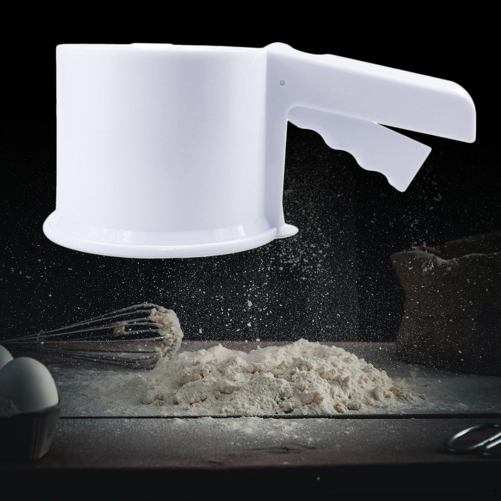 Ergonomic Handle Baking Bowl Icing Sugar Strainer Stainless Steel Mesh 350ml Cocktail Shaker for