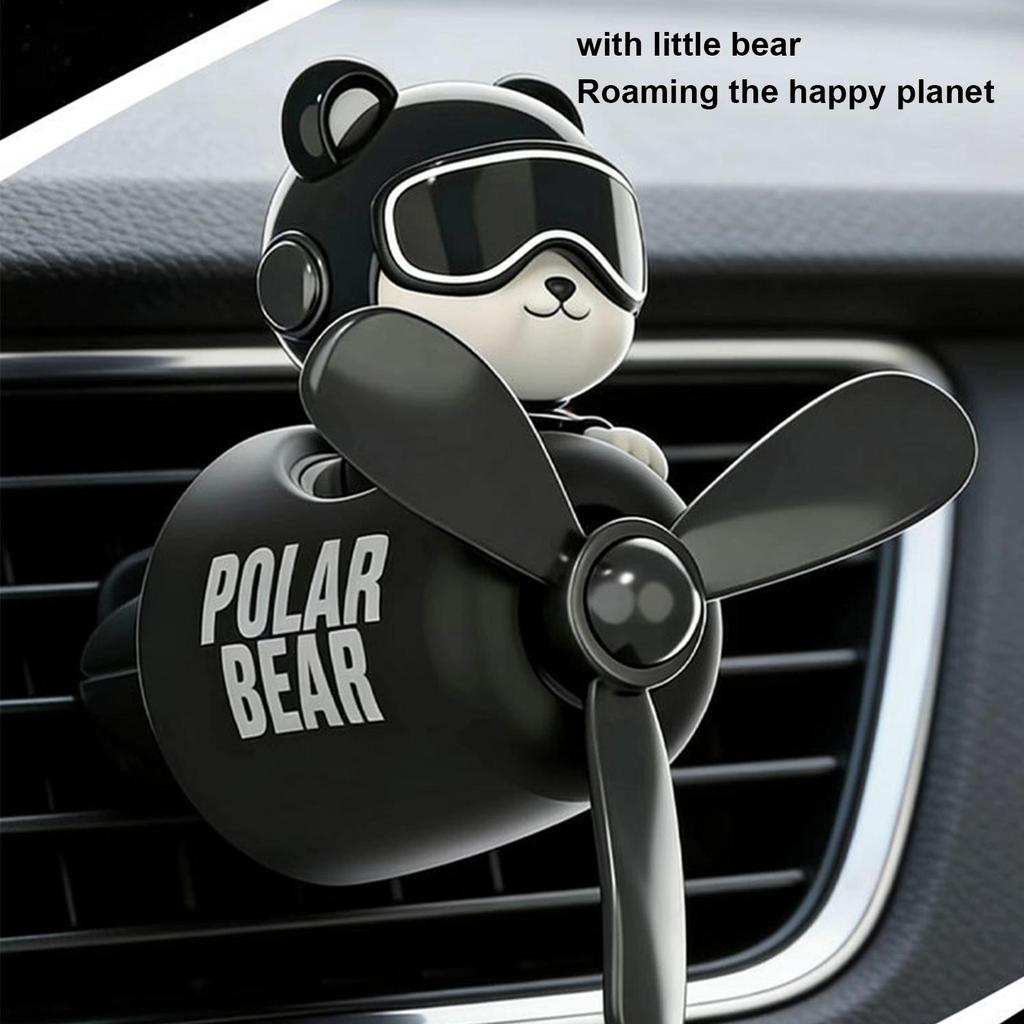 Car Air Freshener Bear Airplane Vehicle Aromatherapy Automotive Scent Diffuser for Drivers Detailers Modifiers Restorers