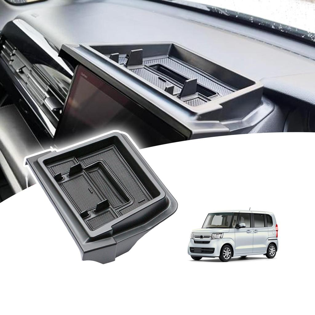 Temiry Dashboard Tray for Models Smartphone Storage JF4 3D Console Phone Drop Interior Parts for N-BOX JF3/JF4 - Holder, Anti-Slip, Accessory, Box,