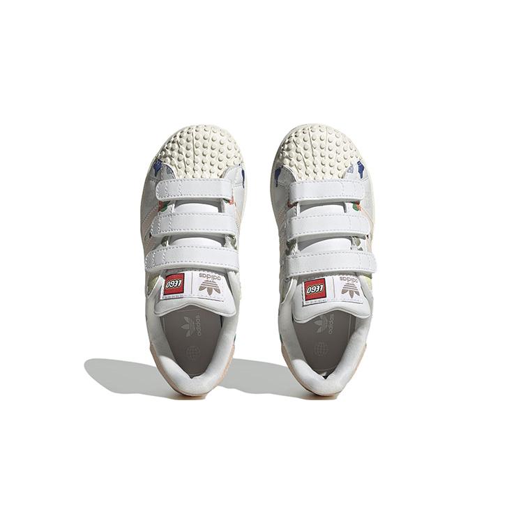 LEGO x Adidas Originals SUPERSTAR Low top Kids' Skateboarding Shoes White Green Pink Kids' IF2202