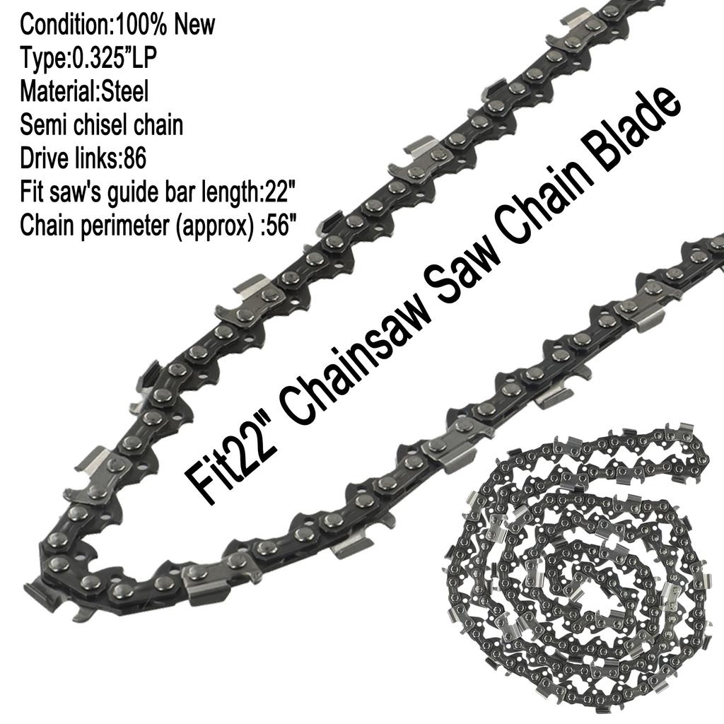 Practical High Quality New Saw Chain Replacement Saw Chain Blade 22 Inch 86DL Drive Link Chainsaw Parts Garden Outdoor