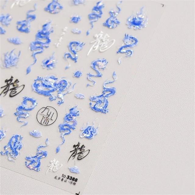 1pcs 5D Cute Pink Cat Claw Nail Art Stickers Slider Nail Decorations Decals Self-Adhesive Manicure Accessory DIY