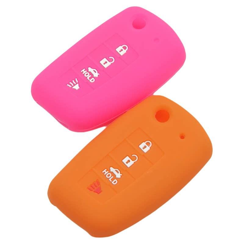 Nissan 4-Button Folding Key Silicone Case for Qashqai, X-Trail, Sylphy, Bluebird, Kicks, Tiida