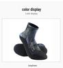 OUZO 5mm Camouflage Non-Slip Dive Booties: Shorty Snorkeling & Swimming Socks, Wear-Resistant & Warm for Beach.