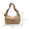 Women Ladies Handbags Pleated Fashion Commute Bag Solid Color Lady Elegant Purse