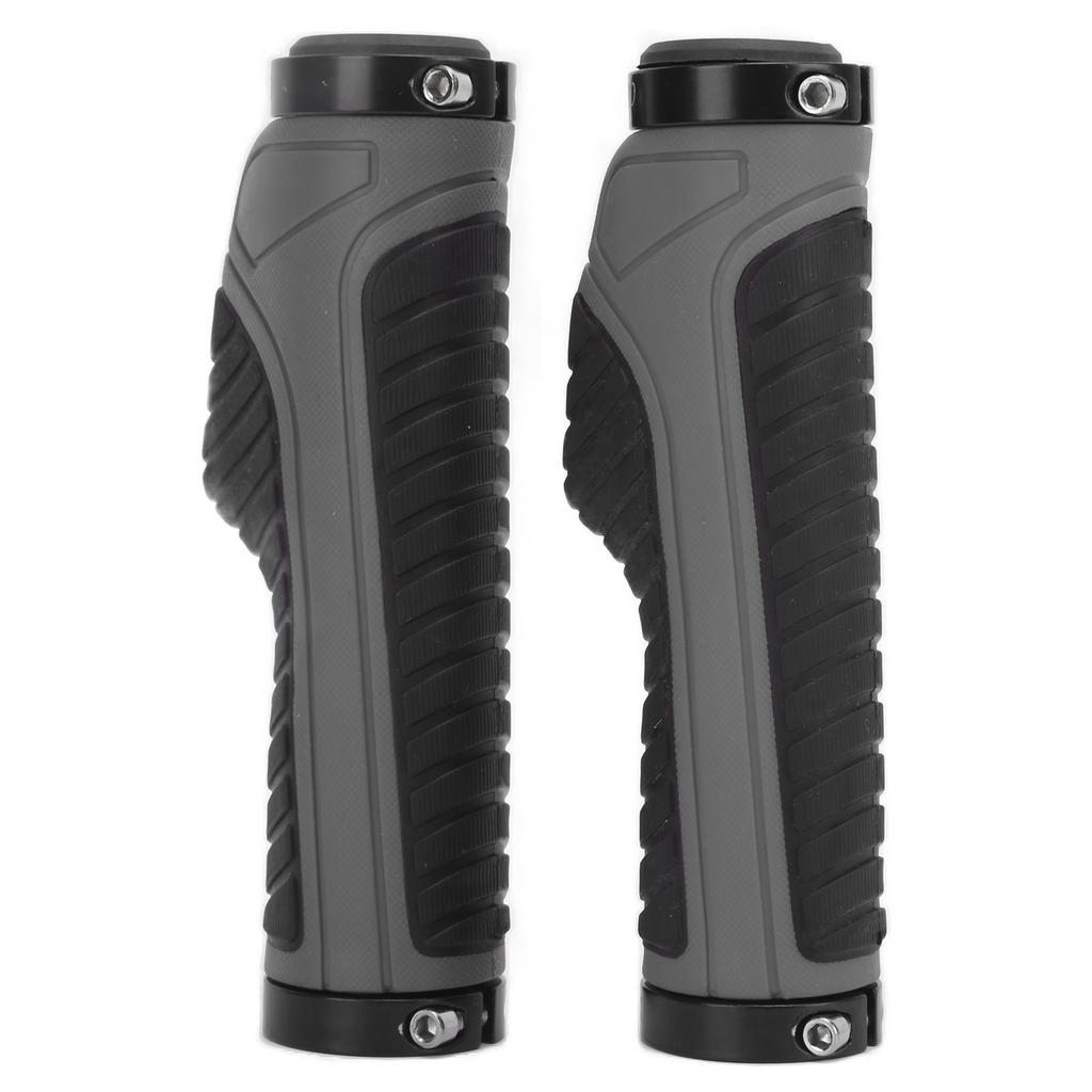Bicycle Grips Ergonomic NonSlip Locking Comfortable Professional Mountain Bike Handlebars(Dark Grey )