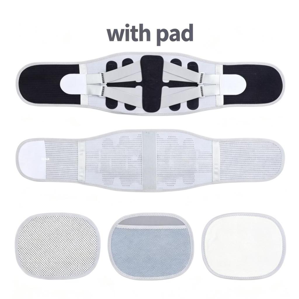 Cinturón de Soporte Lumbar Ajustable con Soporte de Placa de Acero Transpirable para Alivio Lumbar Banda de Compresión para la Cintura para el Trabajo Diario y el Deporte