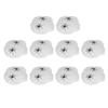 10Bags Spiders Webs Cobweb Halloween Decorations Bar Haunted House KTV Scene Props(White 2 Fake Spiders )