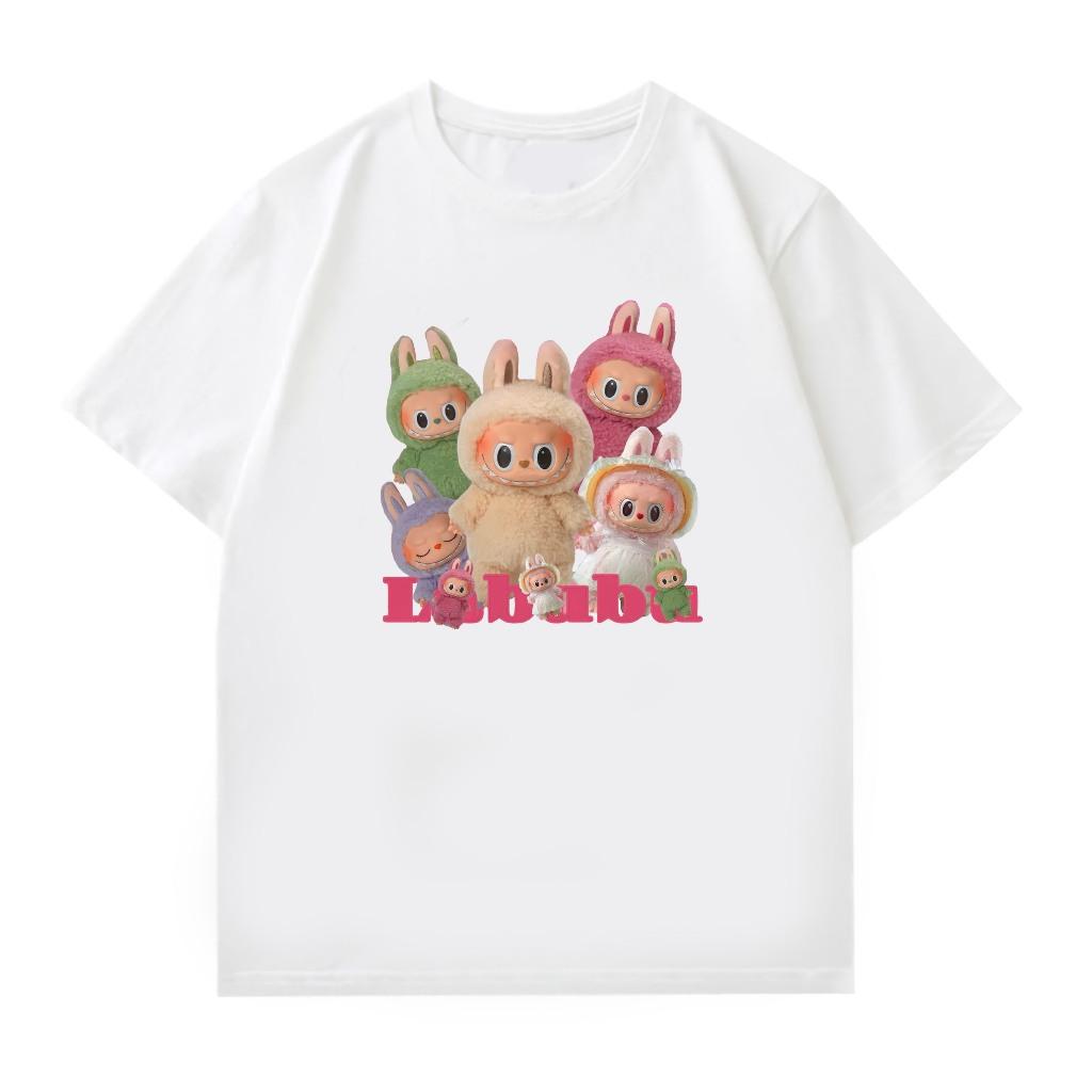 Labubu Cartoon T-shirt | Oversized Unisex Women's Adult Korean T-shirt