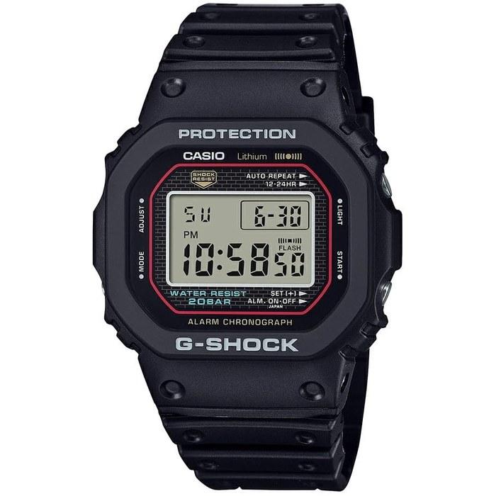 Casio G-Shock DW-5000R-1A Цифровые Квадратные Черные Смоляные