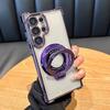 Samsung A Mobile Phone Case G Electroplated Magnetic Suction Bracket A Four-corner Airbag A Transparent A Set of Advanced Sense