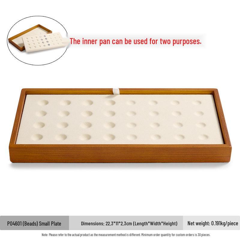 

Поднос для демонстрации и хранения бусин из дерева Вэньгэ Фаньси и драгоценных камней