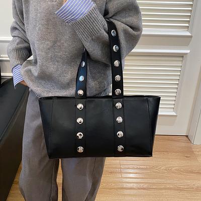 Mode Nietentote Bag Neue Große Kapazität Einkaufstasche Damentasche Damenhandtasche Handheld Einzelne Schulter Unterarmtasche
