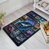 Futuristic Car Gallery Pattern Rug Floor Mat for Living Room or Bedroom Soft and Comfortable Carpet a Gift for Birthday and Holiday.
