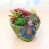 Large Resin Succulent Planter Flower Pot Breathable Pot for Small Cactus Herbs Seedlings Home Garden Office Micro Landscape DIY