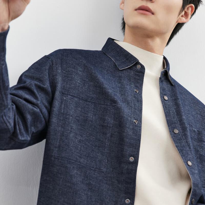 Septwolves Men's Reversible Cotton Long-Sleeve Overshirt