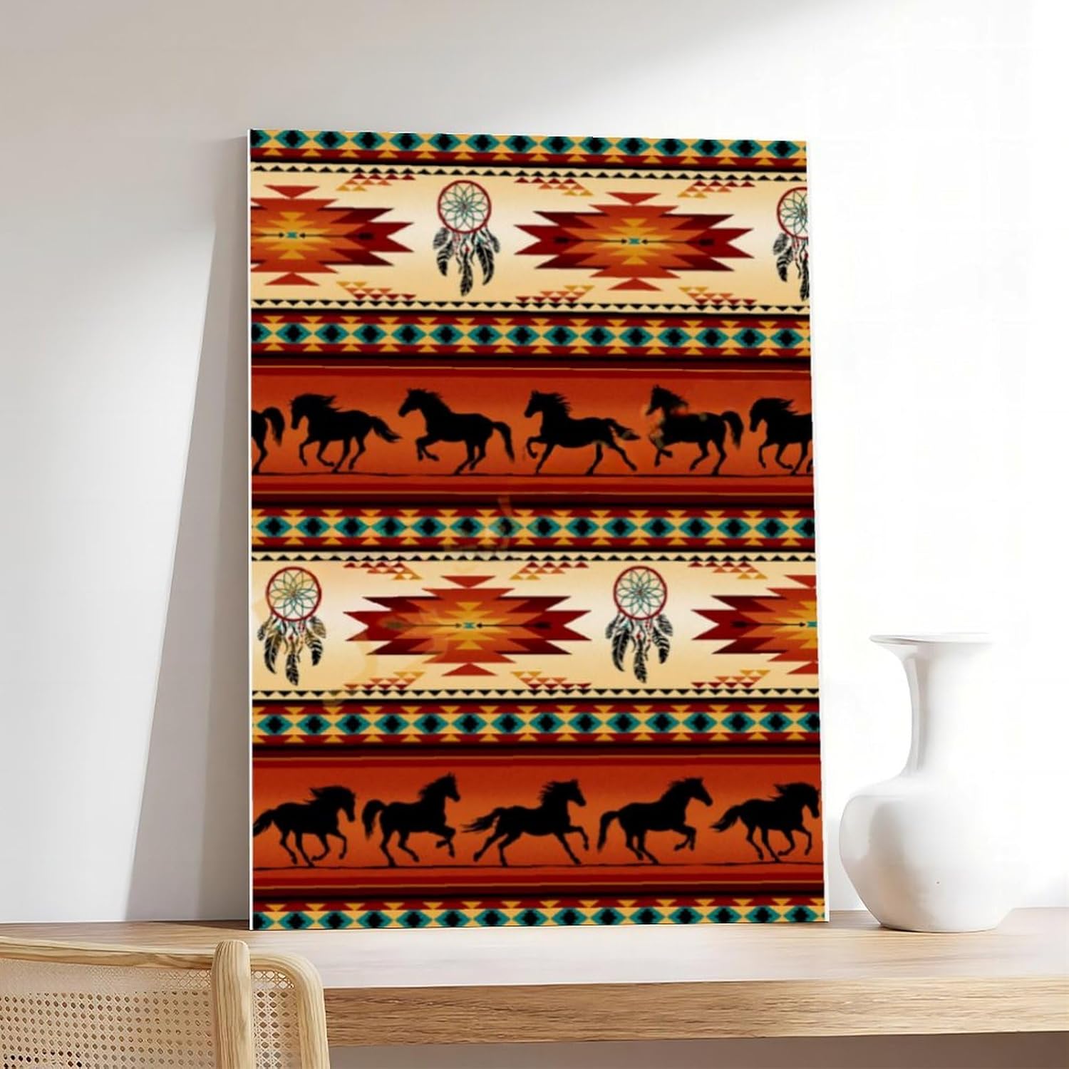 XIANF Southwest Native American Indian Aztec Tapestry Tapestry Canvas Poster Bedroom Decor Sports Landscape Office Room Decor Gift