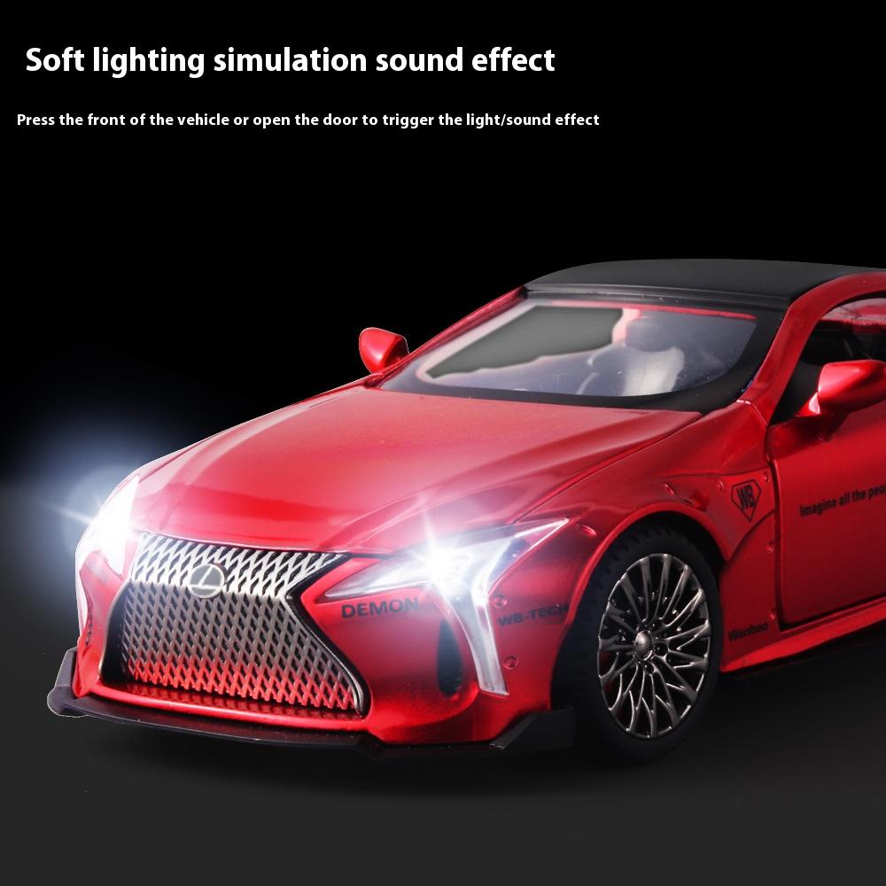 1/32 Scale LEXUS LC500 Alloy Sport Car Diecast Metal Model Simulation Sound and Light Toy Collect Display Children Birthday Toys Gift