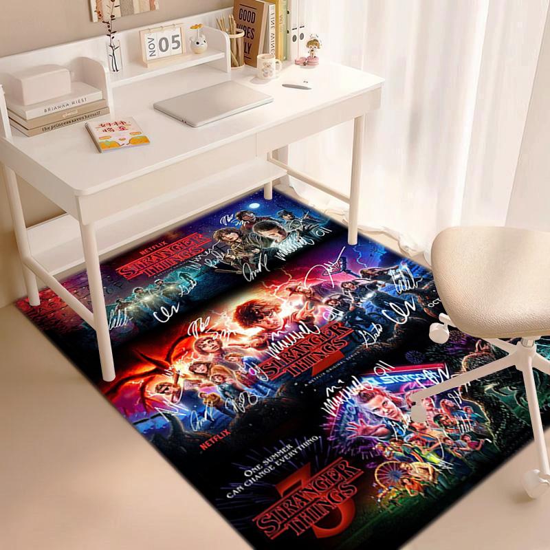 Halloween Horror Horror Theme Stranger Things Carpet Home Living Room Decoration Table and Chairs Anti Slip Door Mat Outdoor Picnic Mat Carpet A7