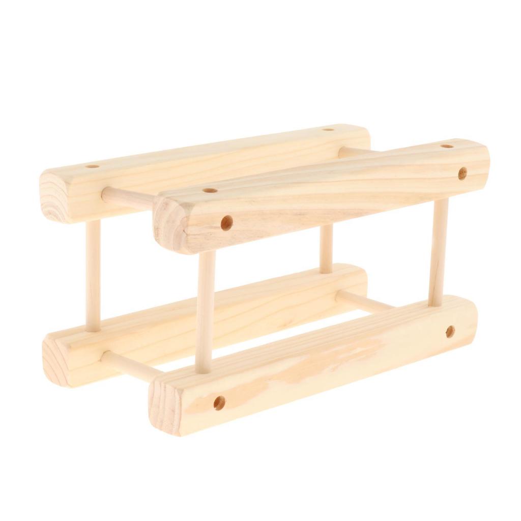 Wooden Bottle Holder Table Top Stands Rack Display Stand for Home Decor Kitchen Organization