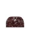 Stylish, simple and versatile cross-border trend, single shoulder oblique span clip bag, mushroom nail chain pleated clutch women's bag